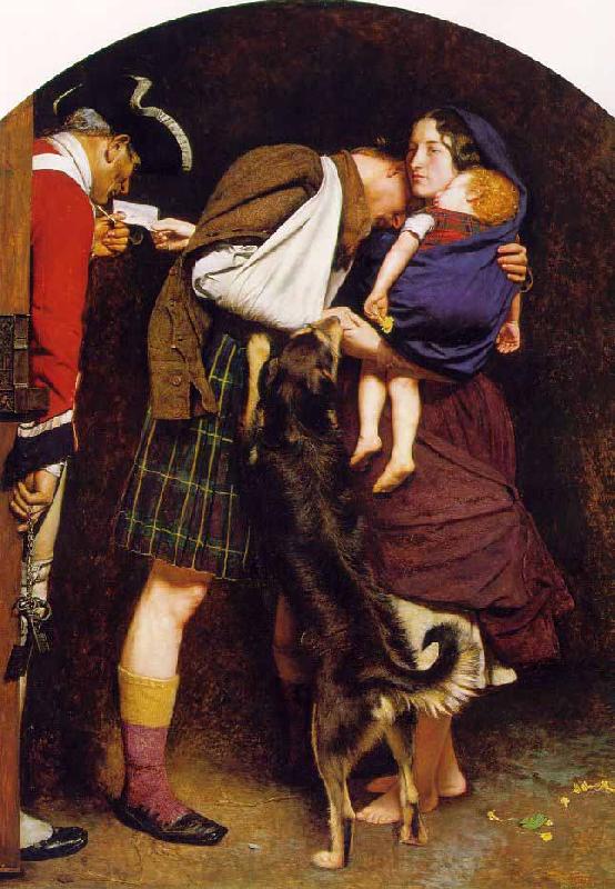 Sir John Everett Millais Order of Release France oil painting art